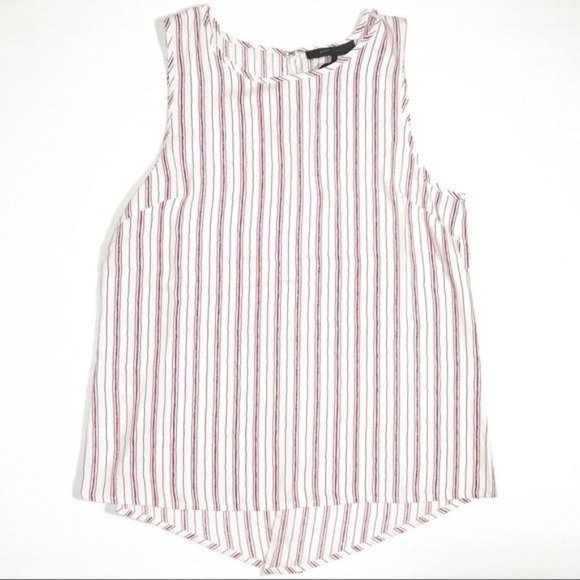 BCBGMAXAZRIA Horizontal Striped Tank Top Size Small - Picture 2 of 7
